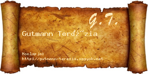 Gutmann Terézia névjegykártya